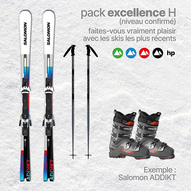 Location de ski Pack Excellence Homme pour 2 ans