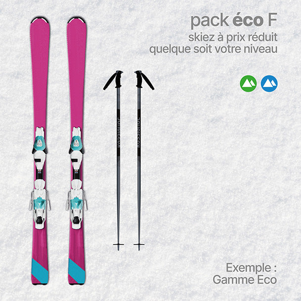 Location de ski Pack Eco Femme pour 3 ans
