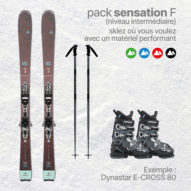 Location de ski Pack Sensation Femme pour 3 ans