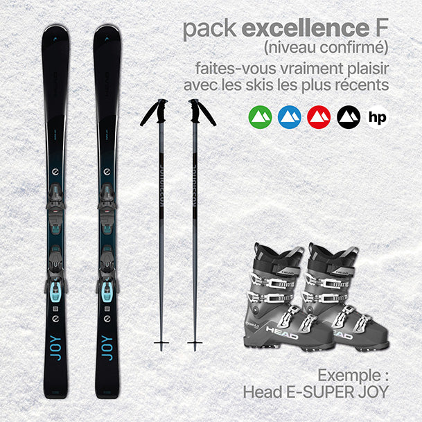 Location de ski Pack Excellence Femme pour 2 ans