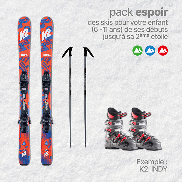 Location de ski Pack Espoirs Enfant pour 6 ans
