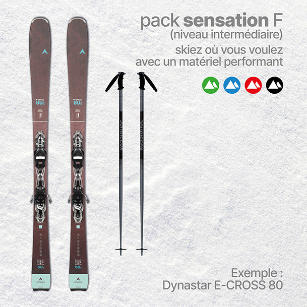 Location de ski Pack Sensation Femme pour 2 ans